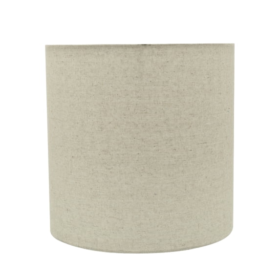 Aspen Creative 31226 Transitional Drum (Cylinder) Shaped Spider Construction Lamp Shade in Light Grey, 8" wide (8" x 8" x 8")