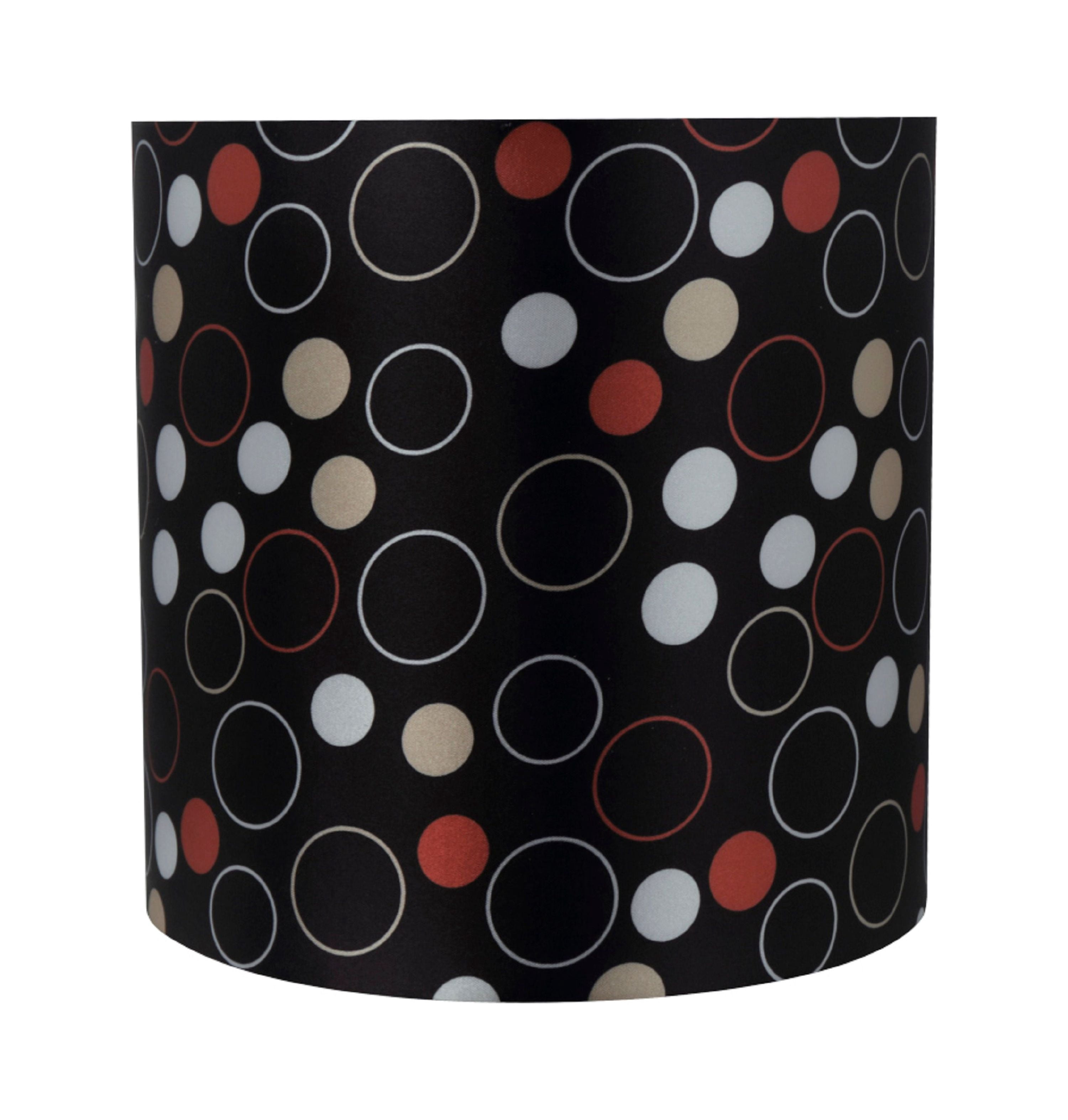 Aspen Creative 31232 Transitional Drum (Cylinder) Shaped Spider Construction Lamp Shade in Black, 8" wide (8" x 8" x 8")