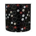 thumbnail image 1 of Aspen Creative 31232 Transitional Drum (Cylinder) Shaped Spider Construction Lamp Shade in Black, 8" wide (8" x 8" x 8"), 1 of 5