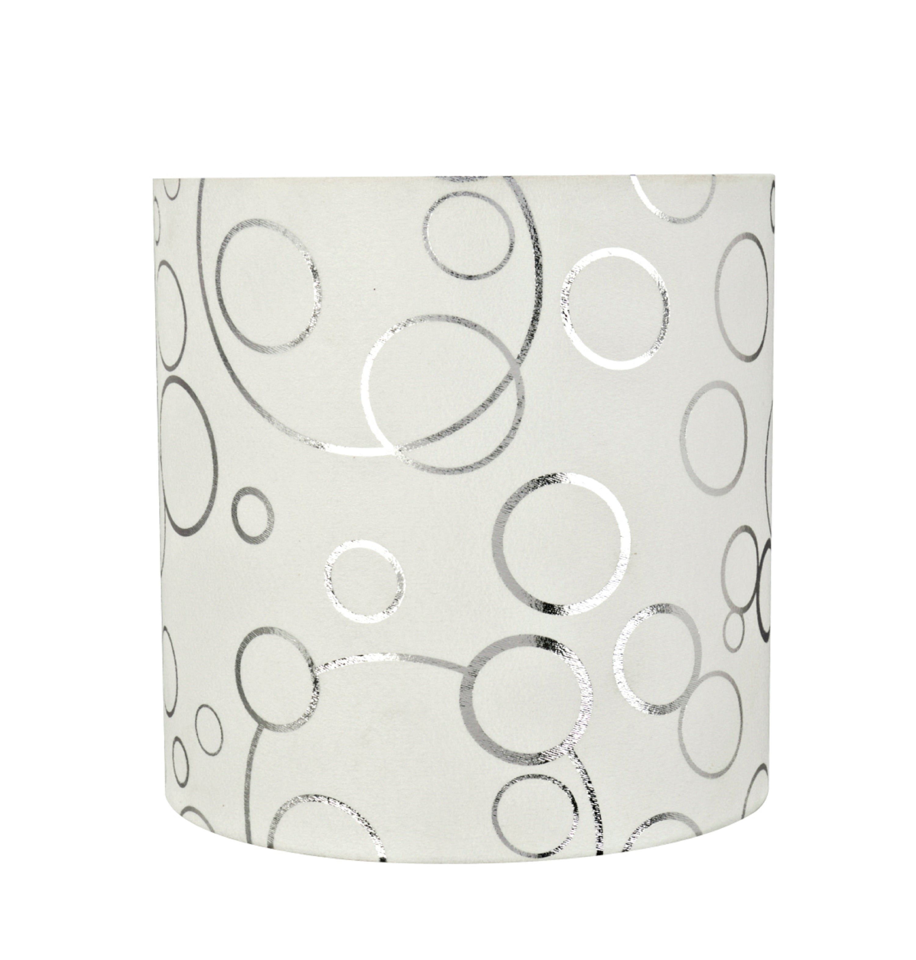 Aspen Creative 31234 Transitional Drum (Cylinder) Shape Spider Construction Lamp Shade in White, 8" wide (8" x 8" x 8")