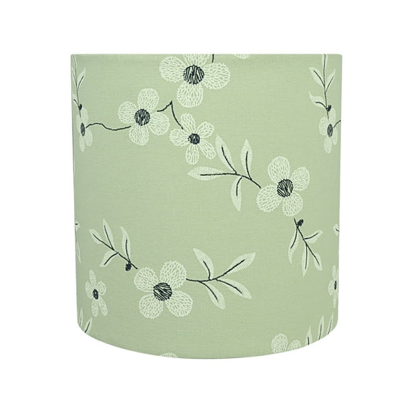 Aspen Creative 31235 Transitional Drum (Cylinder) Shape Spider Construction Lamp Shade in Light Green, 8" wide (8" x 8" x 8")