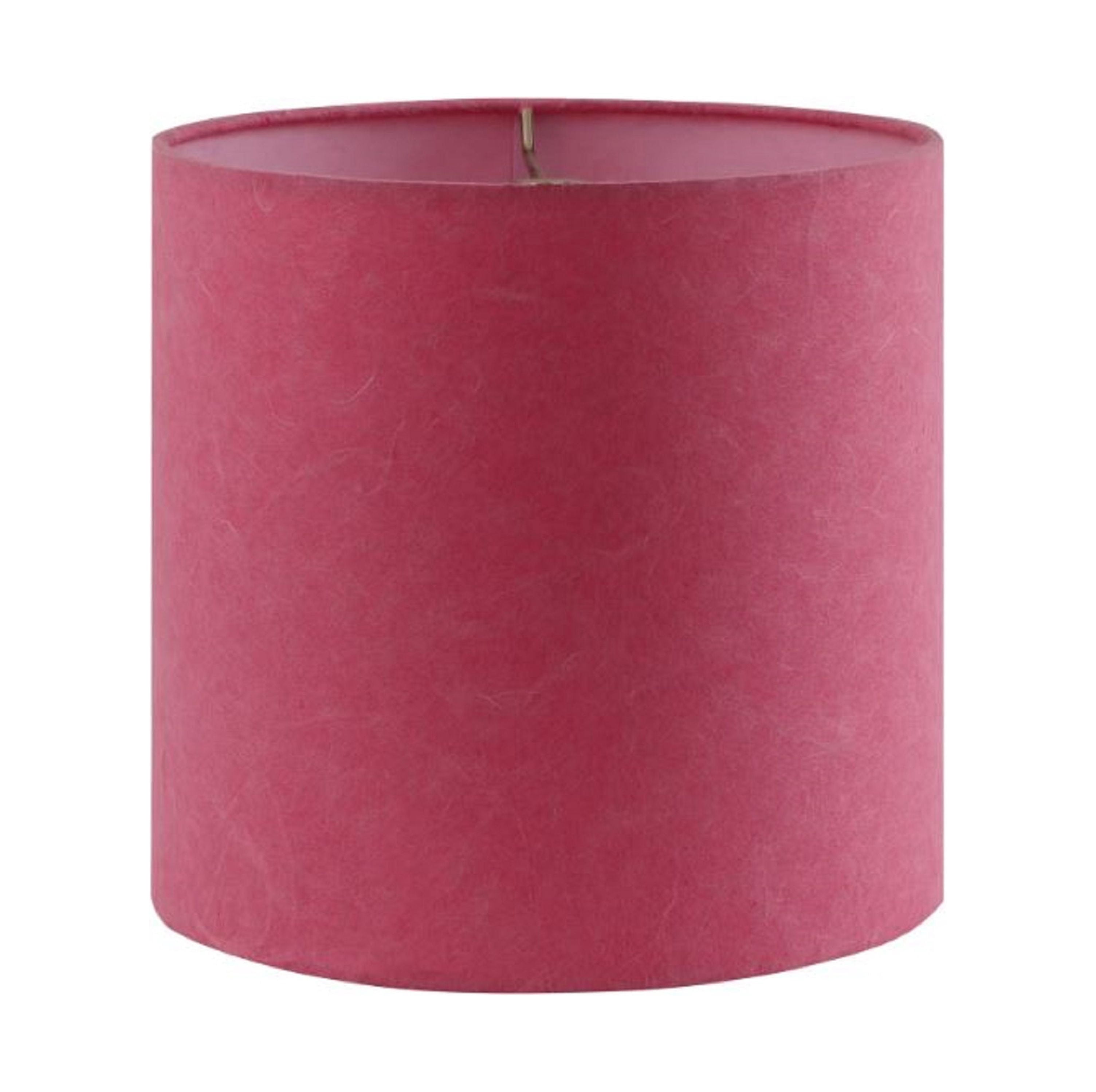 Aspen Creative 31239 Transitional Drum (Cylinder) Shape Spider Construction Lamp Shade in Rose Pink, 8" wide (8" x 8" x 8")