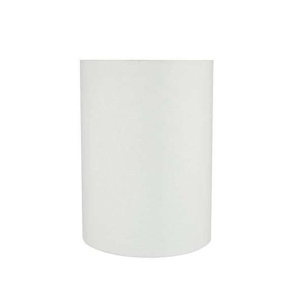Aspen Creative 31261 Transitional Drum (Cylinder) Shaped Spider Construction Lamp Shade in White, 8" wide (8" x 8" x 11")