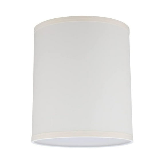 Aspen Creative 31278 Transitional Hardback Drum Spider Construction Lamp Shade in Eggshell, 8" wide