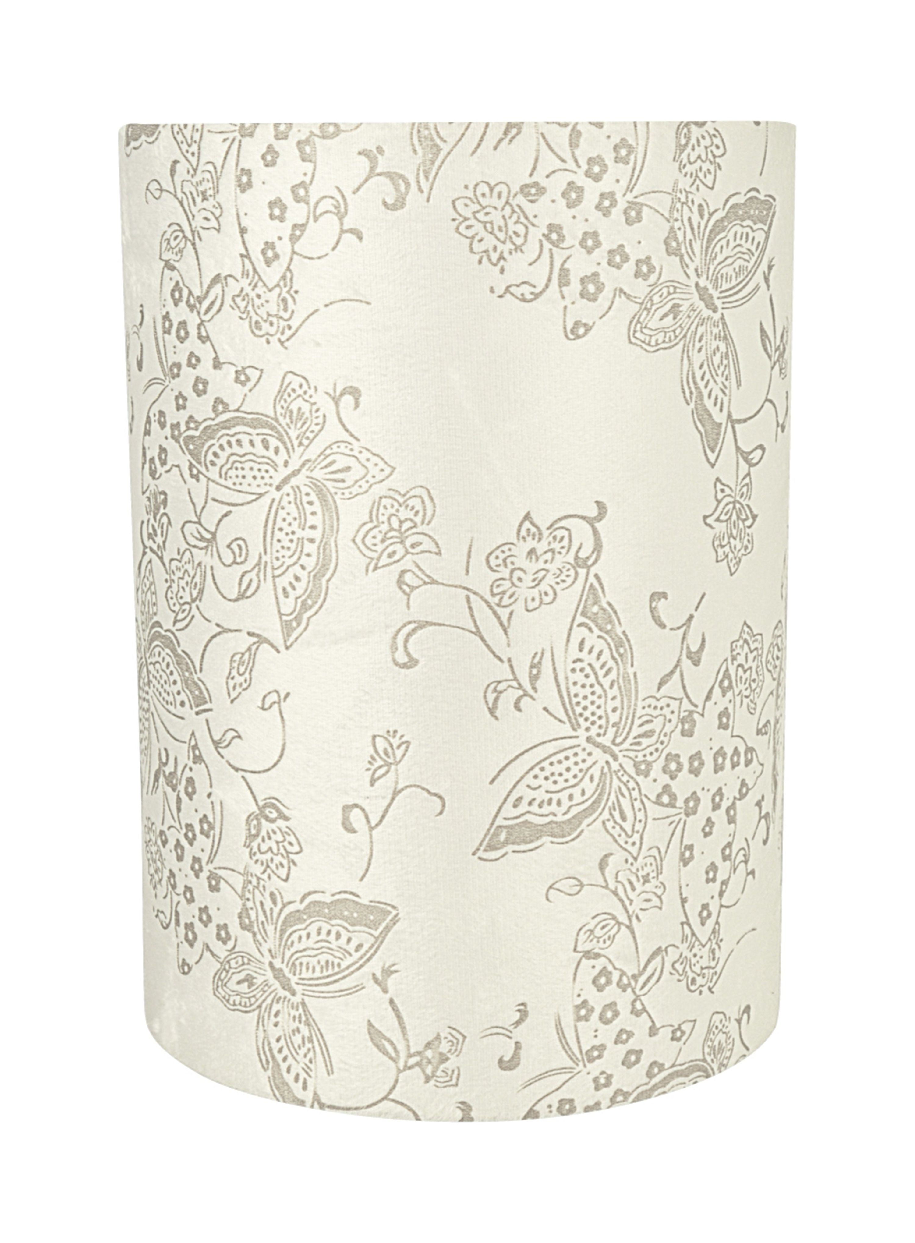Aspen Creative 31280 Transitional Drum (Cylinder) Shape Spider Construction Lamp Shade in Off White, 8" wide (8" x 8" x 11")