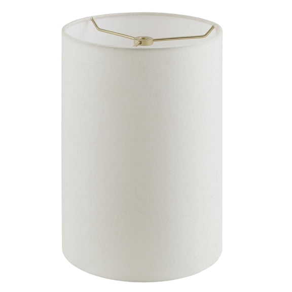 Aspen Creative 31289 Transitional Drum (Cylinder) Shape Spider Construction Lamp Shade in Off White, 8" wide (8" x 8" x 11")