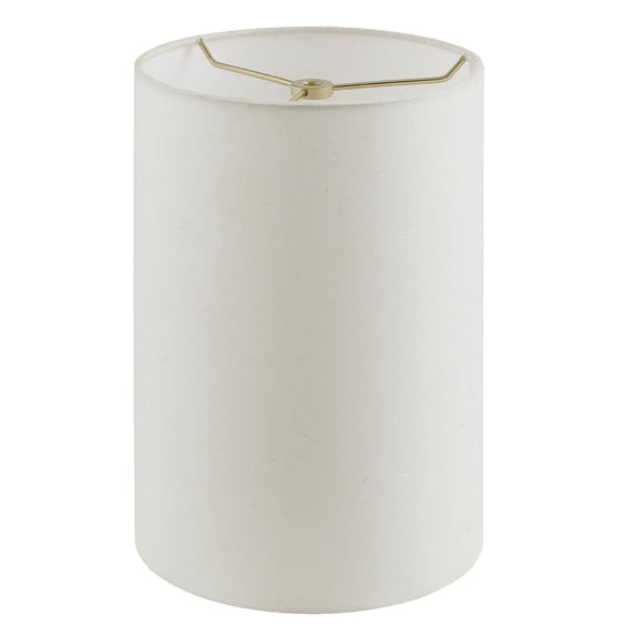 Aspen Creative 31289 Transitional Drum (Cylinder) Shape Spider Construction Lamp Shade in Off White, 8" wide (8" x 8" x 11")
