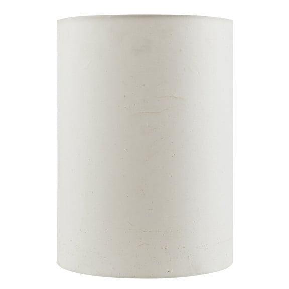 Aspen Creative 31290 Transitional Drum (Cylinder) Shape Spider Construction Lamp Shade in White, 8" wide (8" x 8" x 11")