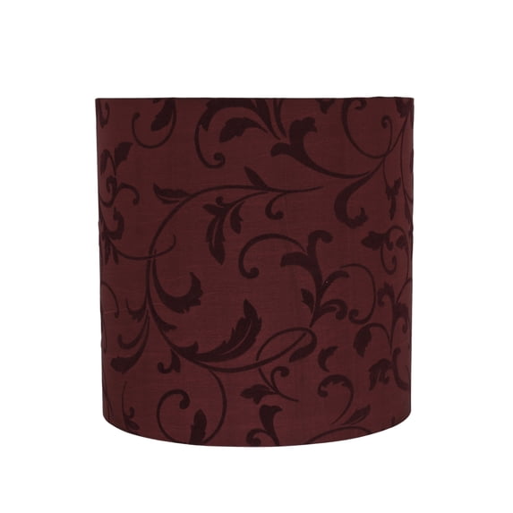 Aspen Creative 31311 Transitional Drum (Cylinder) Shape Spider Construction Lamp Shade in Red, 10" wide (10" x 10" x 10")