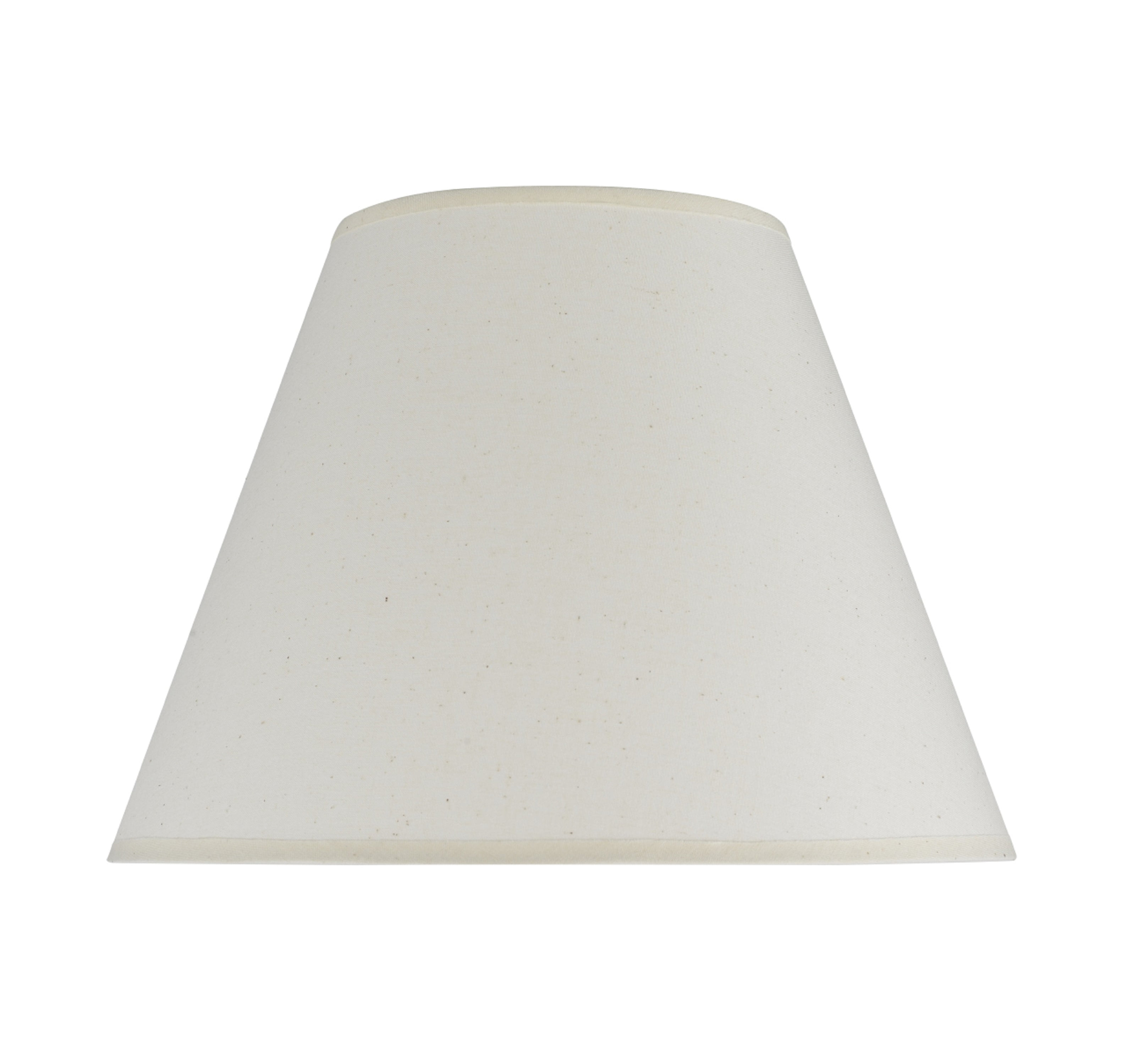 Ivory Cotton Empire Lamp Shade with Spider Construction, 12" Wide