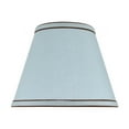 thumbnail image 1 of Aspen Creative 32040 Transitional Hardback Empire Shape Spider Construction Lamp Shade in Light Blue, 9" wide (5" x 9" x 7"), 1 of 4