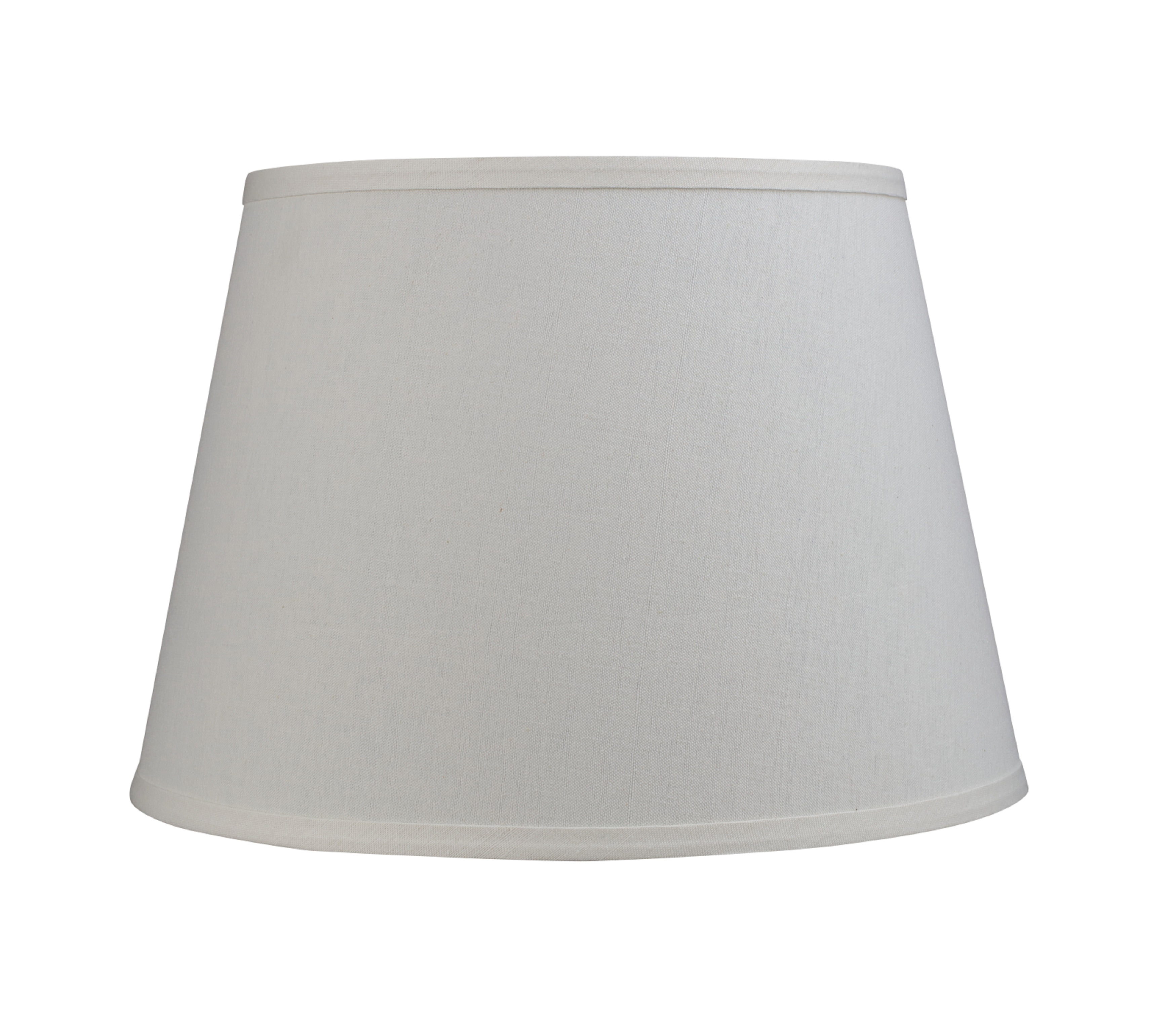 Aspen Creative 32050 Transitional Hardback Empire Shape Spider Construction Lamp Shade in Eggshell, 14" wide (12" x 14" x 10")