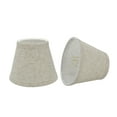 thumbnail image 1 of Aspen Creative 32063-2 Small Hardback Empire Shape Chandelier Clip-On Lamp Shade Set (2 Pack), Transitional Design in Beige, 5" bottom width (3" x 5" x 4"), 1 of 7