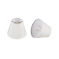thumbnail image 1 of Aspen Creative 32065-2 Small Hardback Empire Shape Chandelier Clip-On Lamp Shade Set (2 Pack), Transitional Design in Off White, 5" bottom width (3" x 5" x 4"), 1 of 7