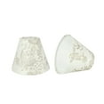thumbnail image 1 of Aspen Creative 32124-2 Small Hardback Empire Shape Chandelier Clip-On Lamp Shade Set (2 Pack), Transitional Design in Off White, 6" bottom width (3" x 6" x 5"), 1 of 7