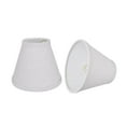 thumbnail image 1 of Aspen Creative 32125-2 Small Hardback Empire Shape Chandelier Clip-On Lamp Shade Set (2 Pack), Transitional Design in Light Grey, 6" bottom width (3" x 6" x 5"), 1 of 8