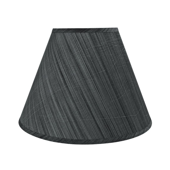 Aspen Creative 32152 Transitional Hardback Empire Shaped Spider Construction Lamp Shade in Grey & Black, 15" wide (7" x 15" x 11")