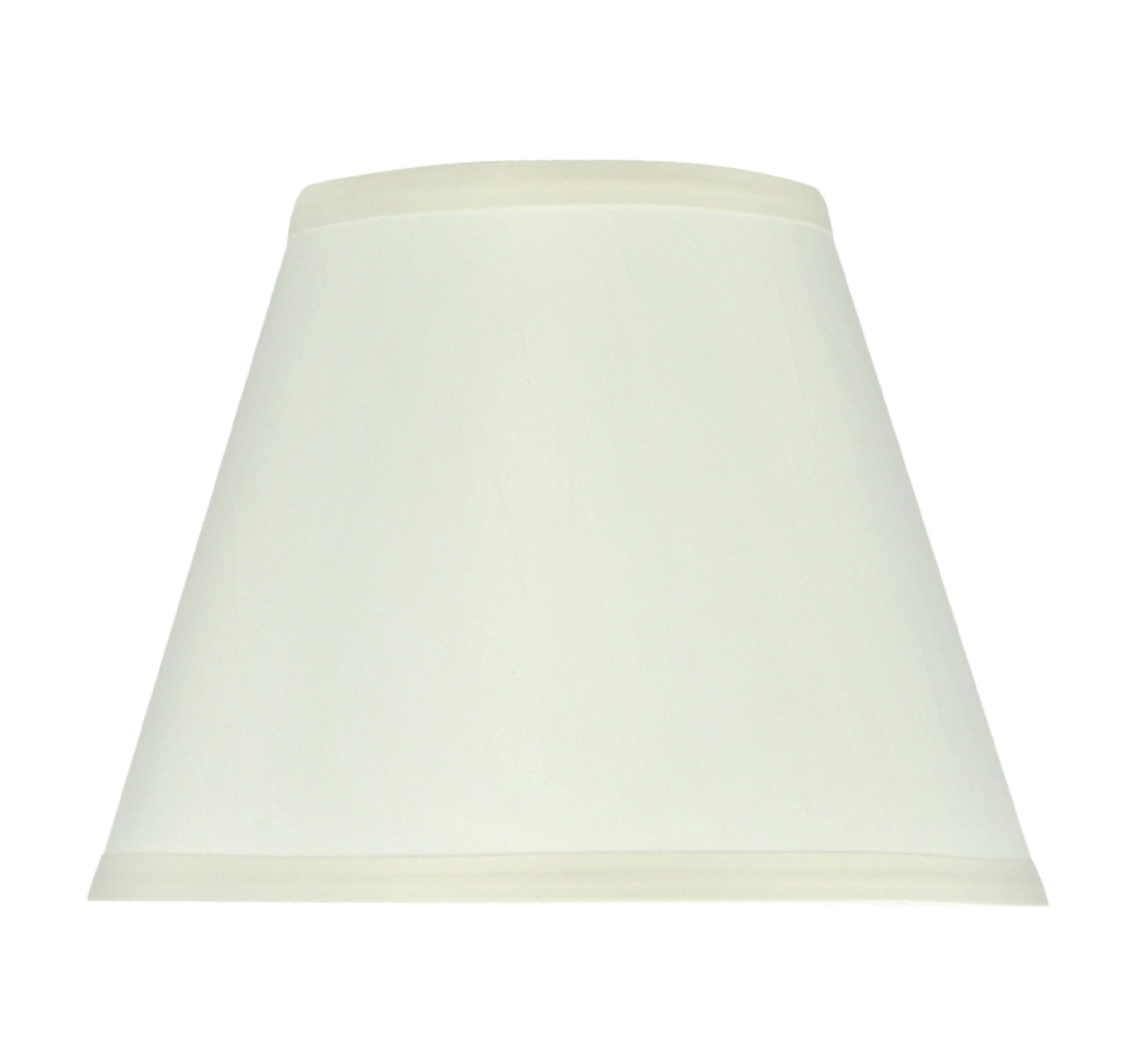 Off-White Faux Silk Empire Lamp Shade, 9" Wide