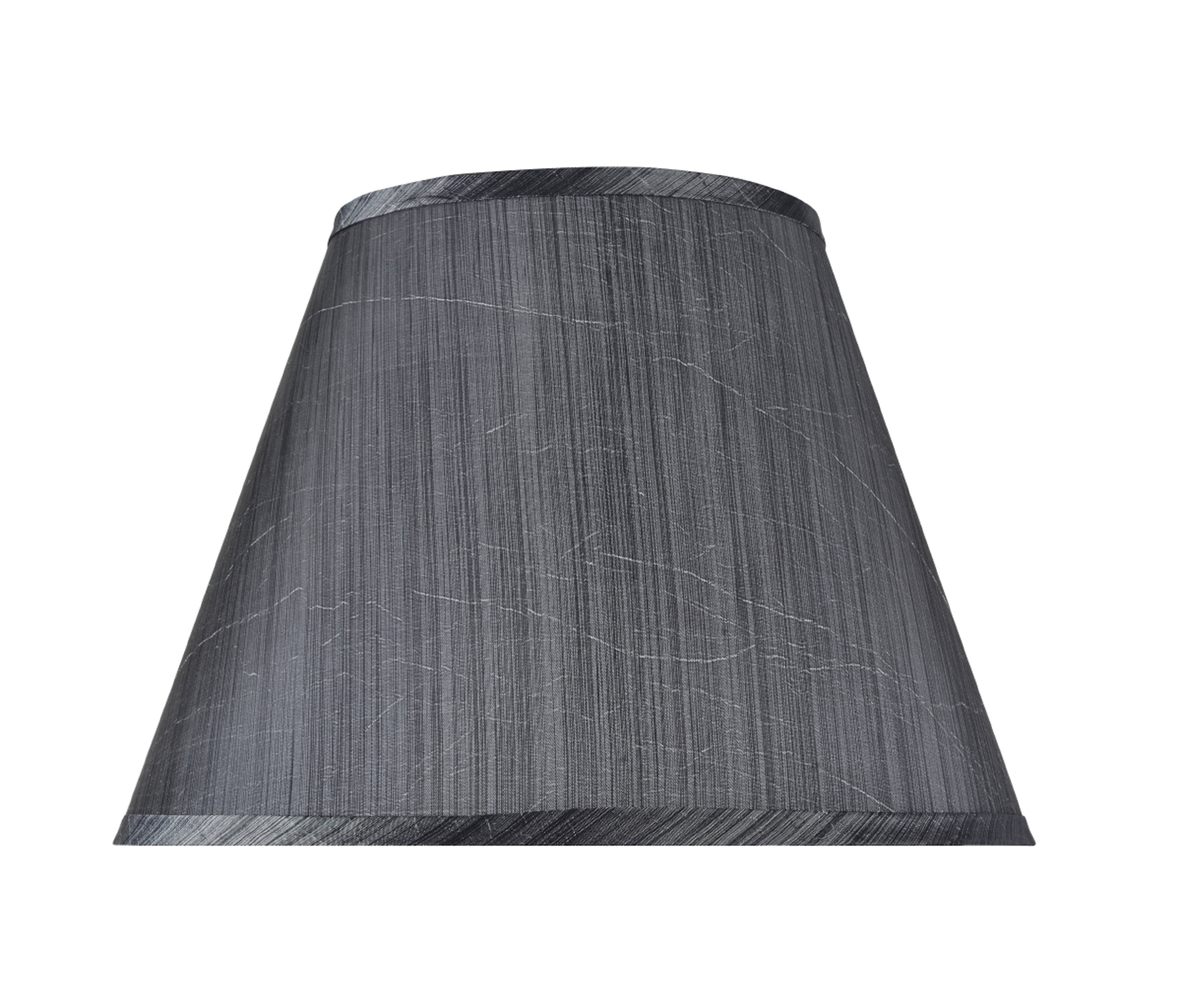 Aspen Creative 32185, Transitional Hardback Empire Shaped Spider Construction Lamp Shade in Grey & Black, 13" wide (7" x 13" x 9 1/2")