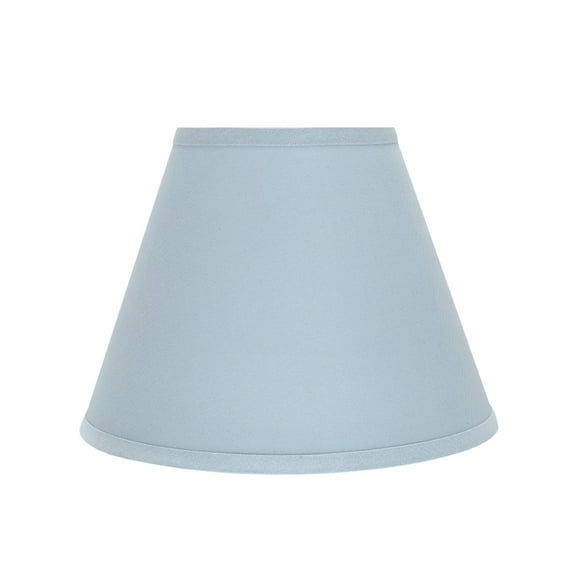 Aspen Creative 32196 Transitional Hardback Empire Shaped Spider Construction Lamp Shade in Light Blue, 12" wide (6" x 12" x 9")