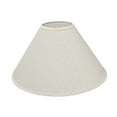 thumbnail image 1 of Aspen Creative 32201, Empire Spider Lamp Shade, Off White, 6" Top x 19" Bottom x 12" Slant Height, 1 of 5