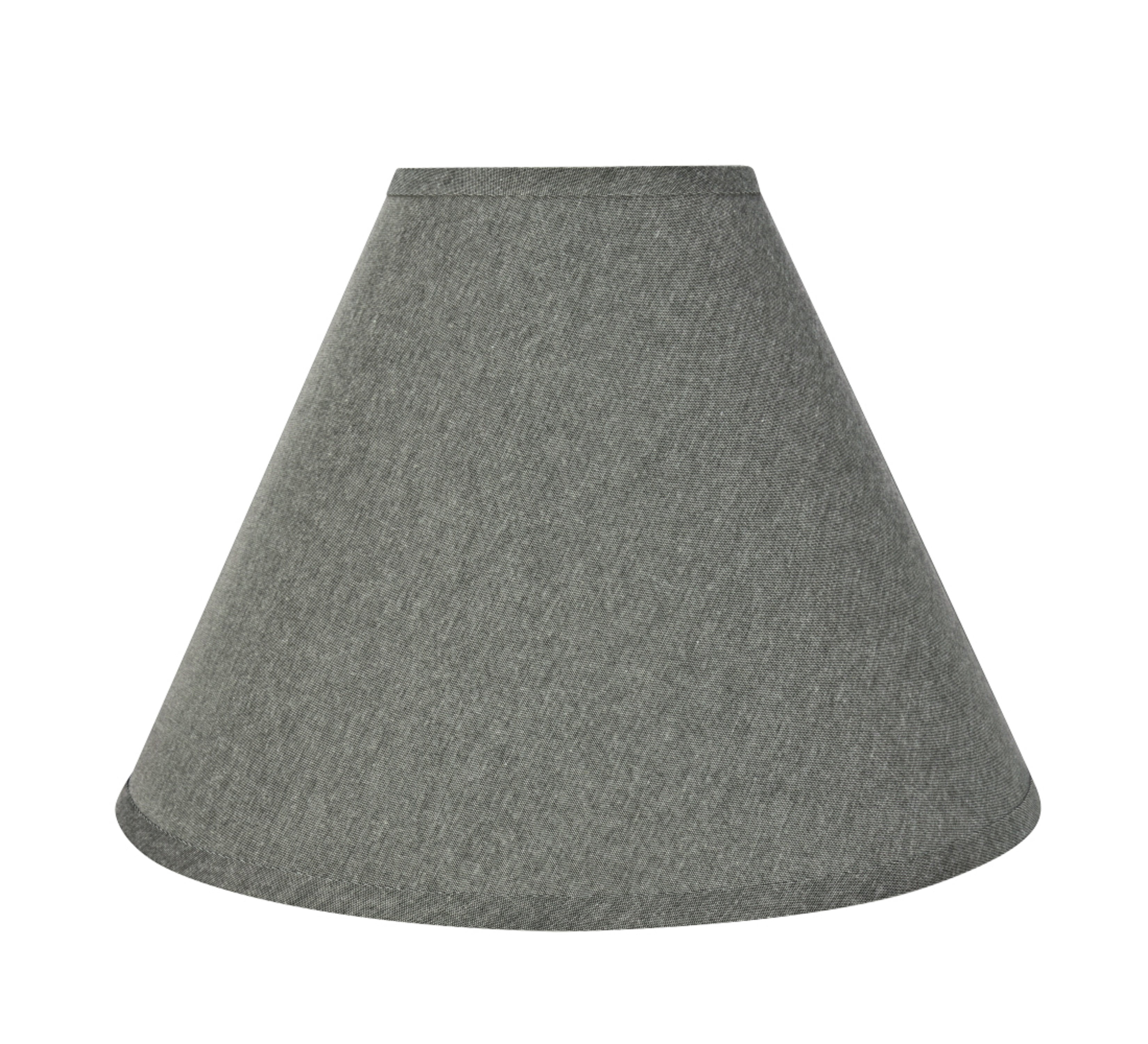 Aspen Creative 32268 Transitional Hardback Empire Shaped Spider Construction Lamp Shade in Grey, 16" wide (6" x 16" x 12")
