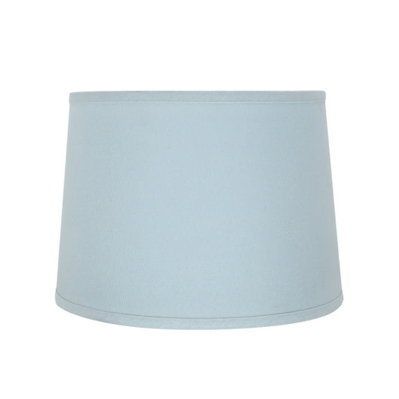 Aspen Creative 32311 Transitional Hardback Empire Shaped Spider Construction Lamp Shade in Light Blue, 14" wide (12" x 14" x 10")