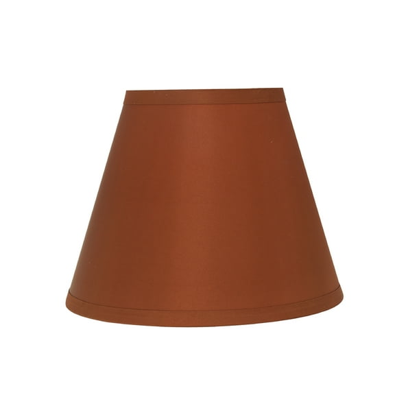 Aspen Creative 32418 Transitional Hardback Empire Shaped Spider Construction Lamp Shade in Redwood, 9" wide (5" x 9" x 7")
