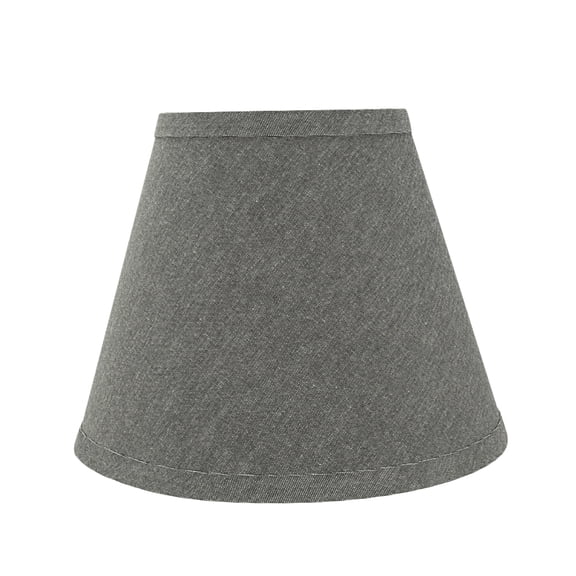 Aspen Creative 32425 Transitional Hardback Empire Shaped Spider Construction Lamp Shade in Grey, 9" wide (5" x 9" x 7")