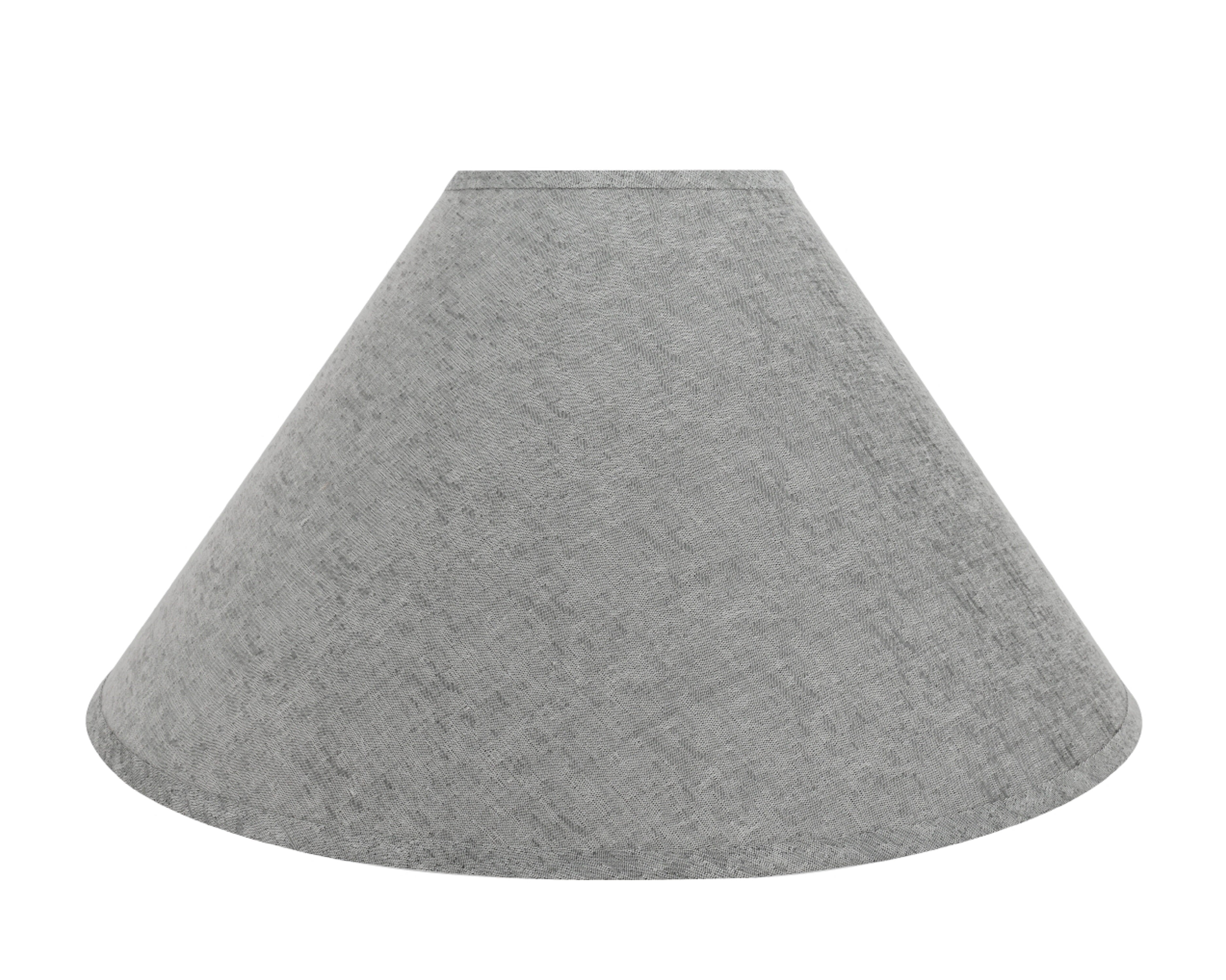 Aspen Creative 32592 Transitional Hardback Empire Shaped Spider Construction Lamp Shade in Grey, 23" wide (7" x 23" x 14")