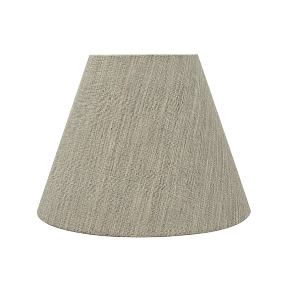 Aspen Creative 32628 Transitional Hardback Empire Shaped Spider Construction Lamp Shade in Light Grey, 12" wide (6" x 12" x 9")