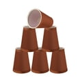 thumbnail image 1 of Aspen Creative 32659-6 Small Hardback Empire Shape Chandelier Clip-On Lamp Shade Set (6 Pack), Transitional Design in Redwood, 4" bottom width (2 1/2" x 4" x 5" ), 1 of 7