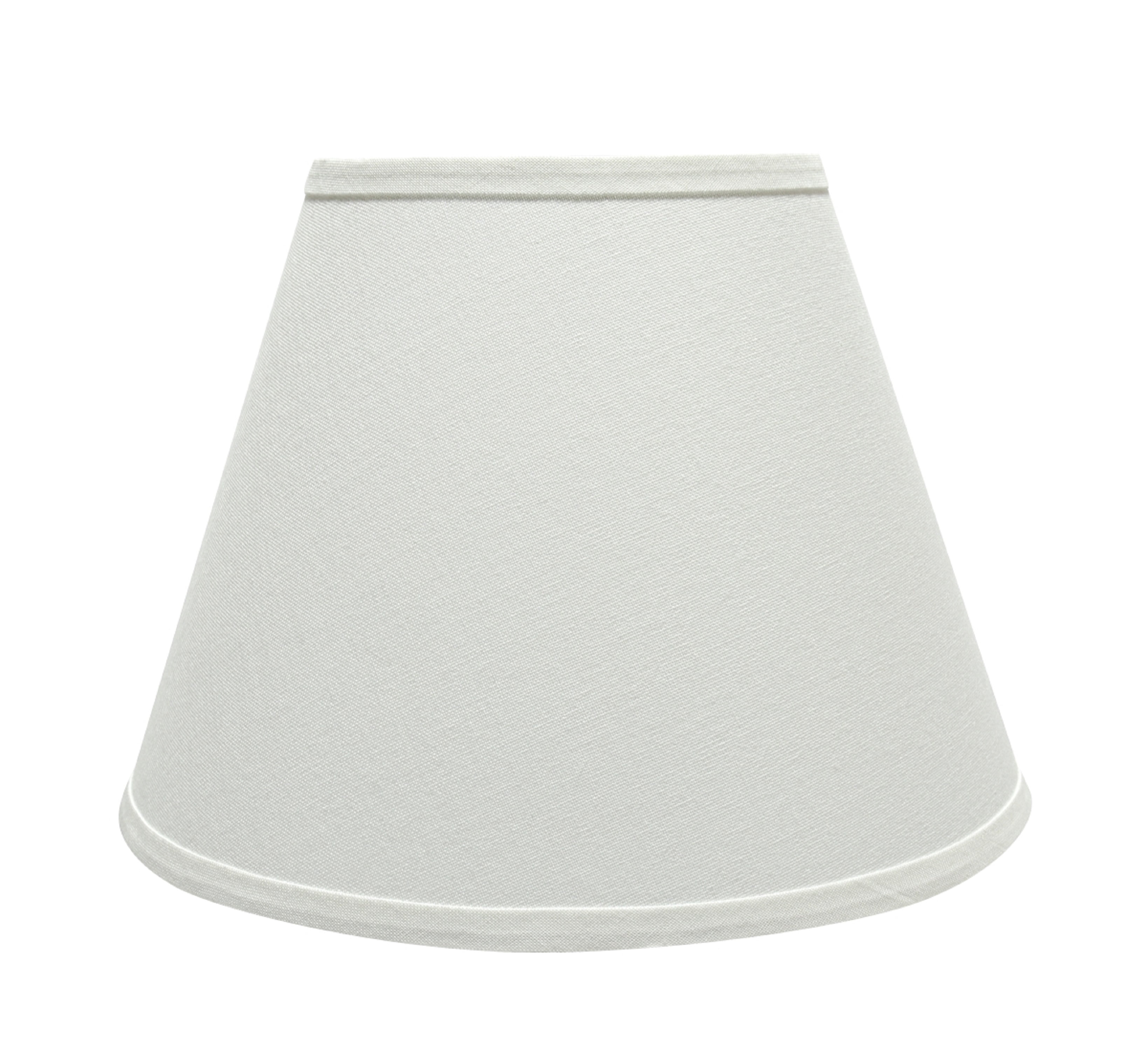 Aspen Creative 32682 Transitional Hardback Empire Shaped Spider Construction Lamp Shade in White, 13" wide (7" x 13" x 9 1/2")