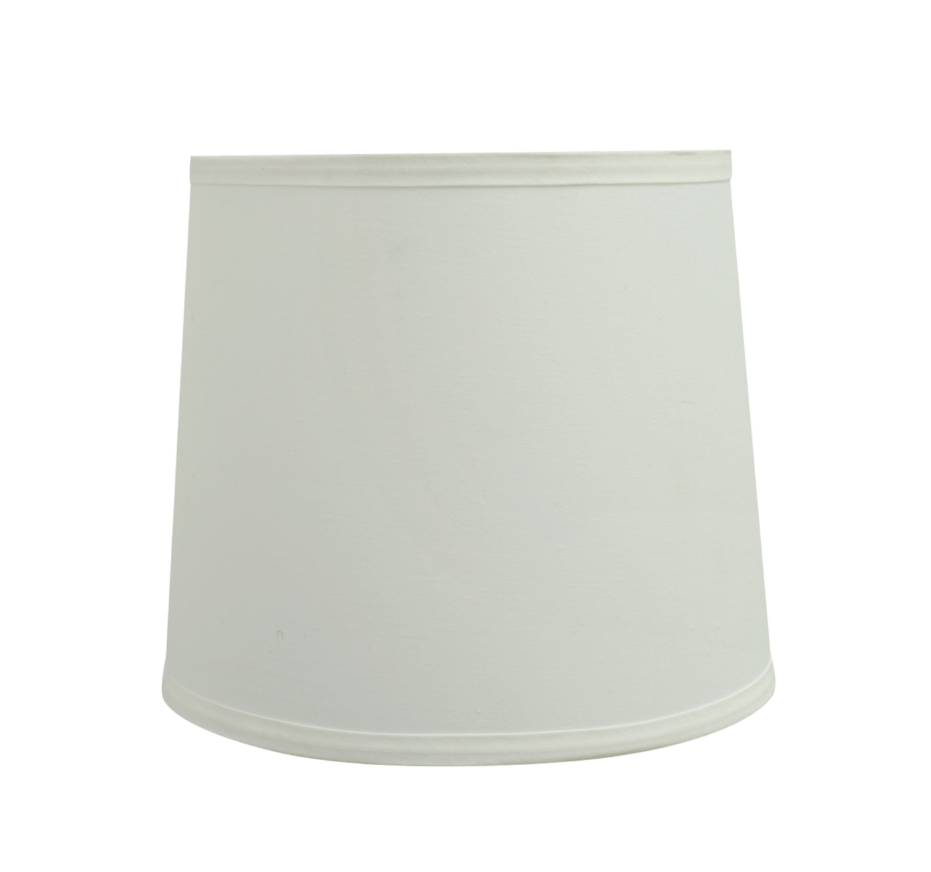 Off-White Tetoron Cotton Empire Lamp Shade, 10.5" Wide
