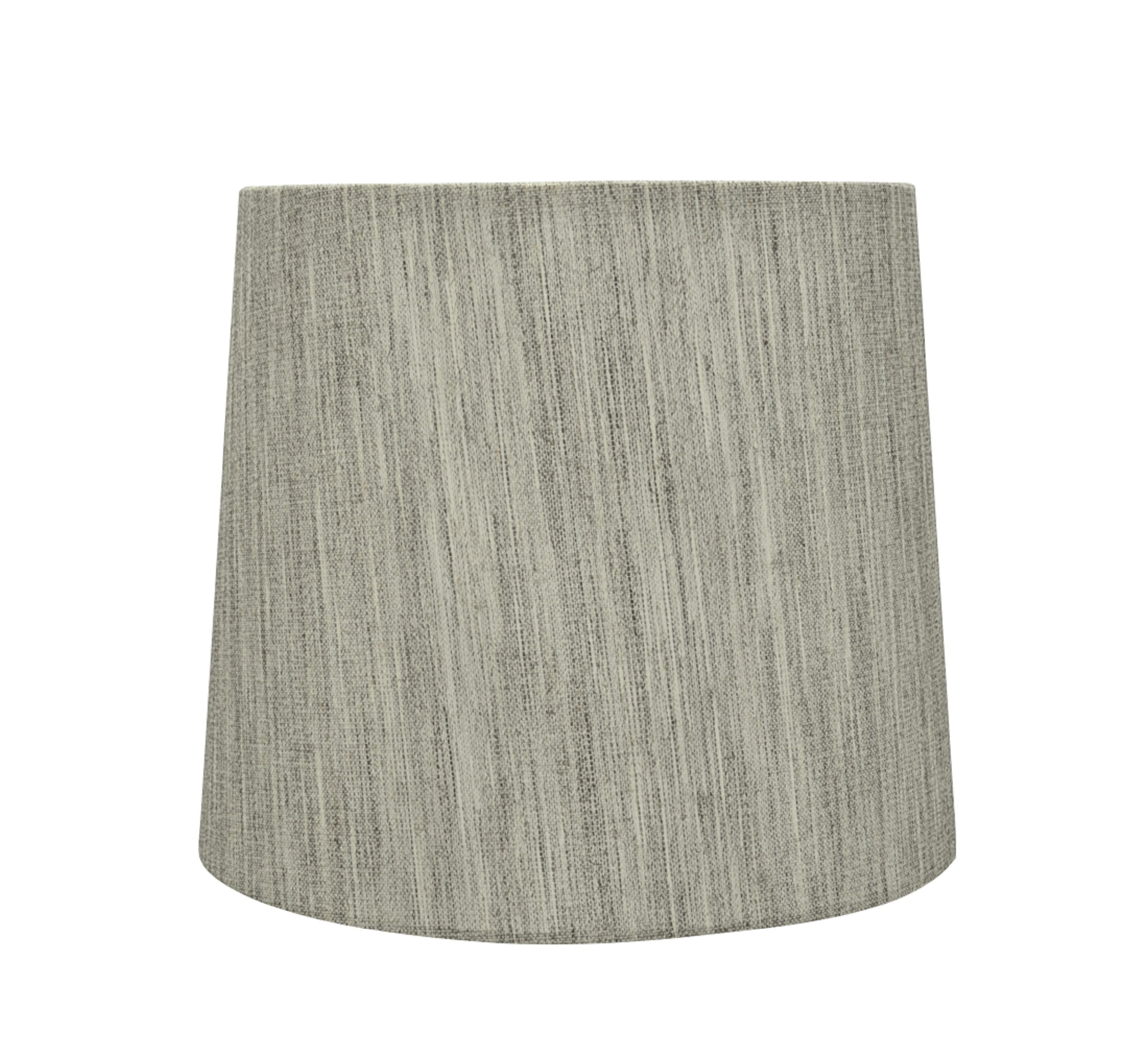 Light Gray Linen Empire Lamp Shade, 10.5" Wide