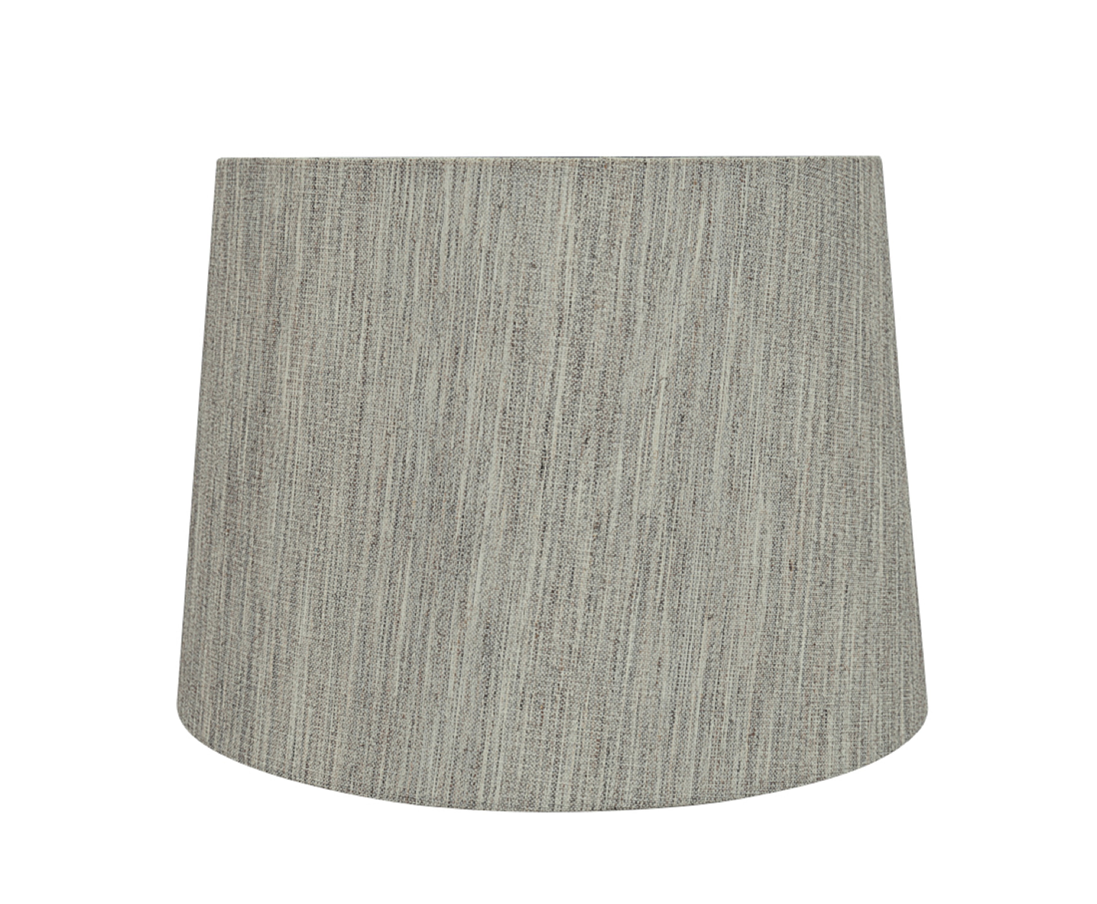 Light Gray Linen Empire Lamp Shade, 14" Wide