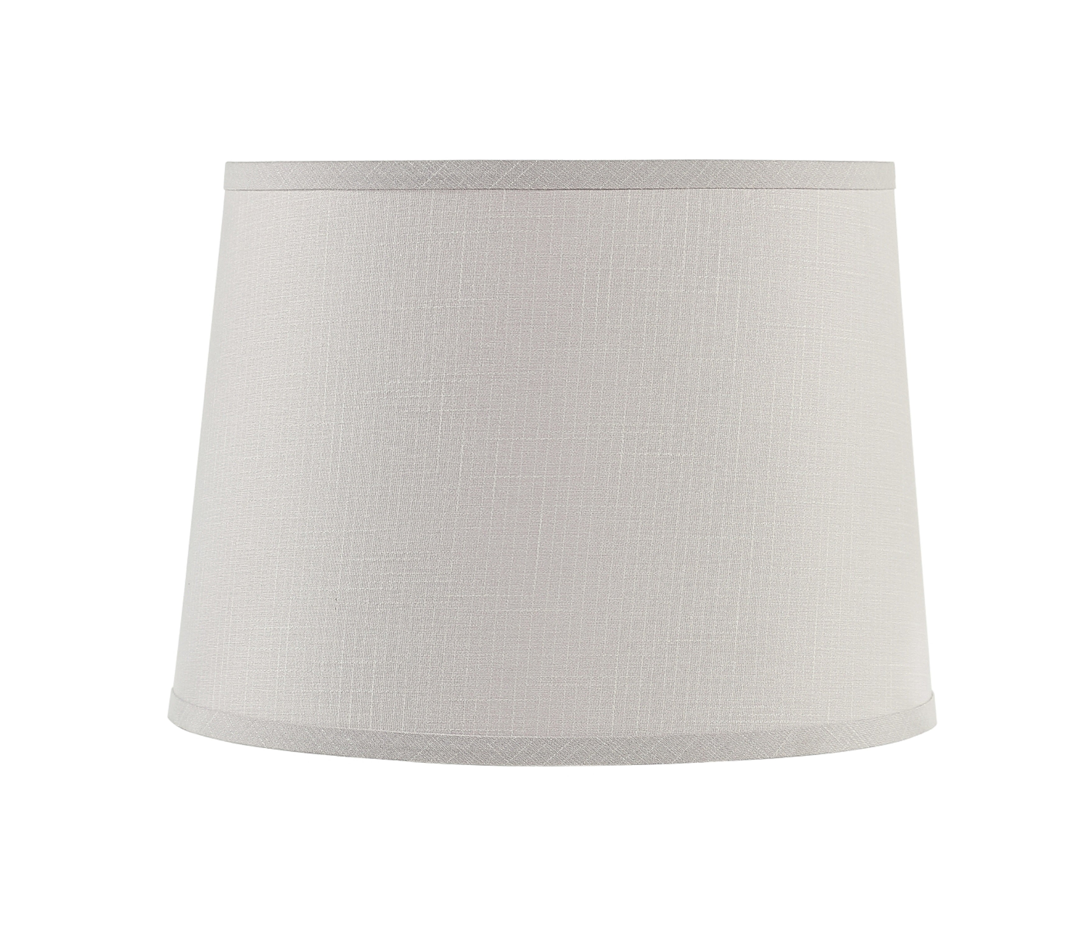 Aspen Creative 32955 Transitional Hardback Empire Shaped Spider Construction Lamp Shade in Light Grey, 14" wide (12" x 14" x 10")