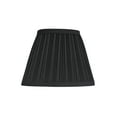 thumbnail image 1 of Aspen Creative 33005 Transitional Pleated Empire Shape Spider Construction Lamp Shade in Black, 9" wide (5" x 9" x 7"), 1 of 4