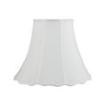 thumbnail image 1 of Aspen Creative 34005 Transitional Scallop Bell Shape Spider Construction Lamp Shade in White, 20" wide (10" x 20" x 15 3/4"), 1 of 4