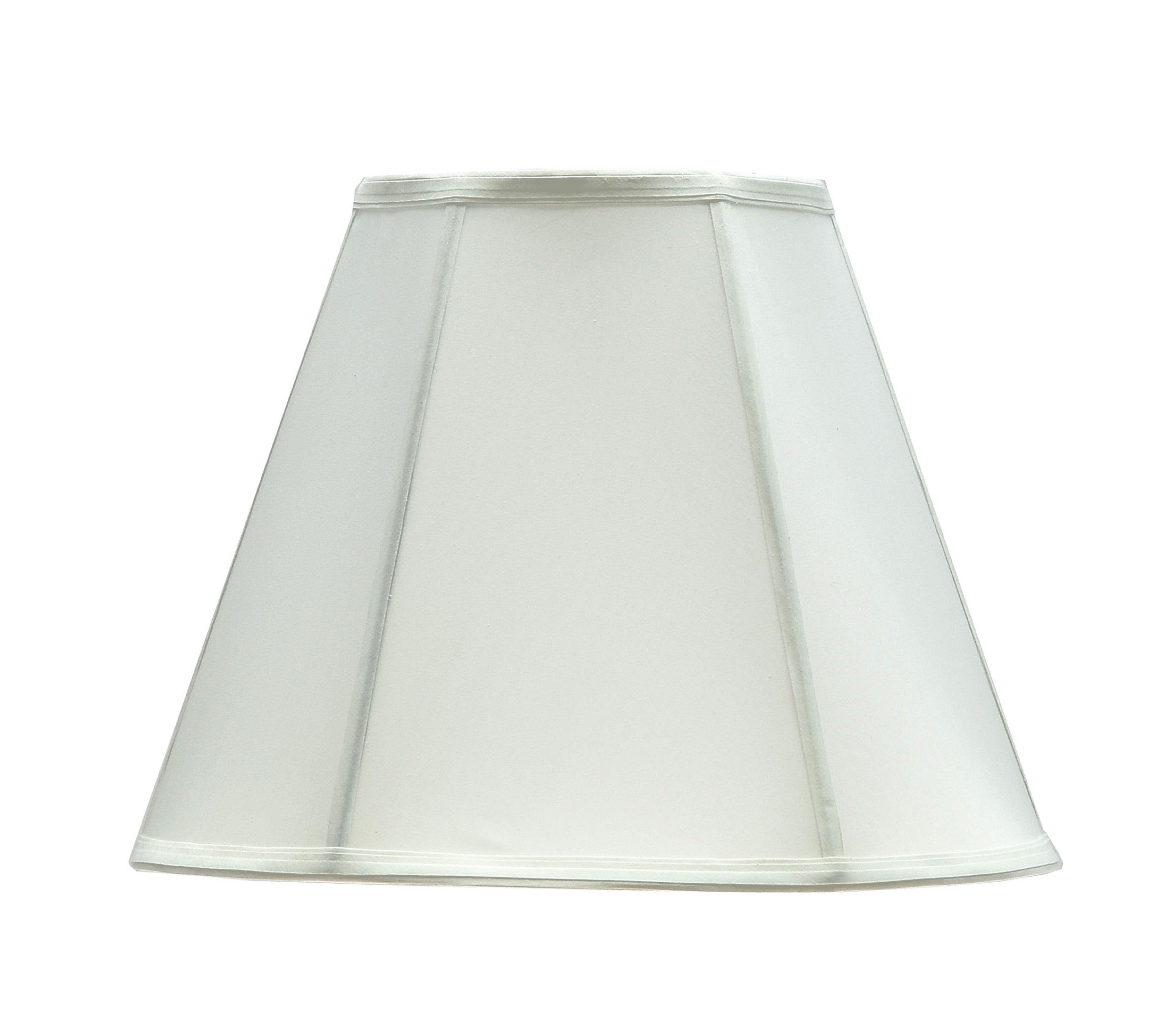 Aspen Creative 35003 Transitional Hexagon Bell Shape Spider Construction Lamp Shade in Off White, 14" wide (7" x 14" x 11")