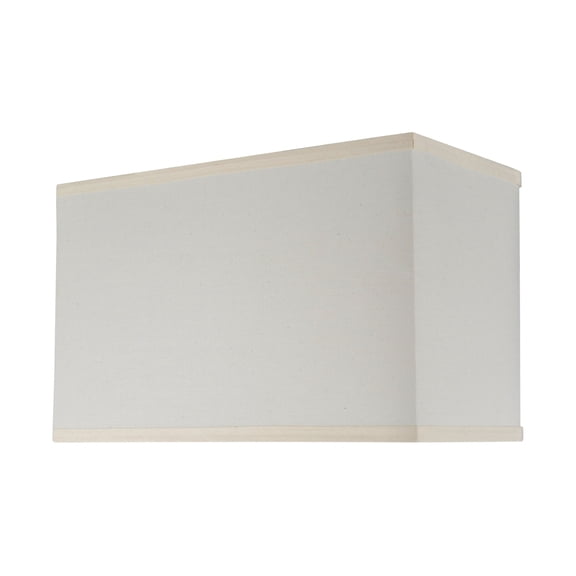 Aspen Creative 36002 Transitional Rectangle Hardback Shape Spider Construction Lamp Shade in Off-White, 8" + 16" wide (8" + 16") x (8" + 16") x 10"