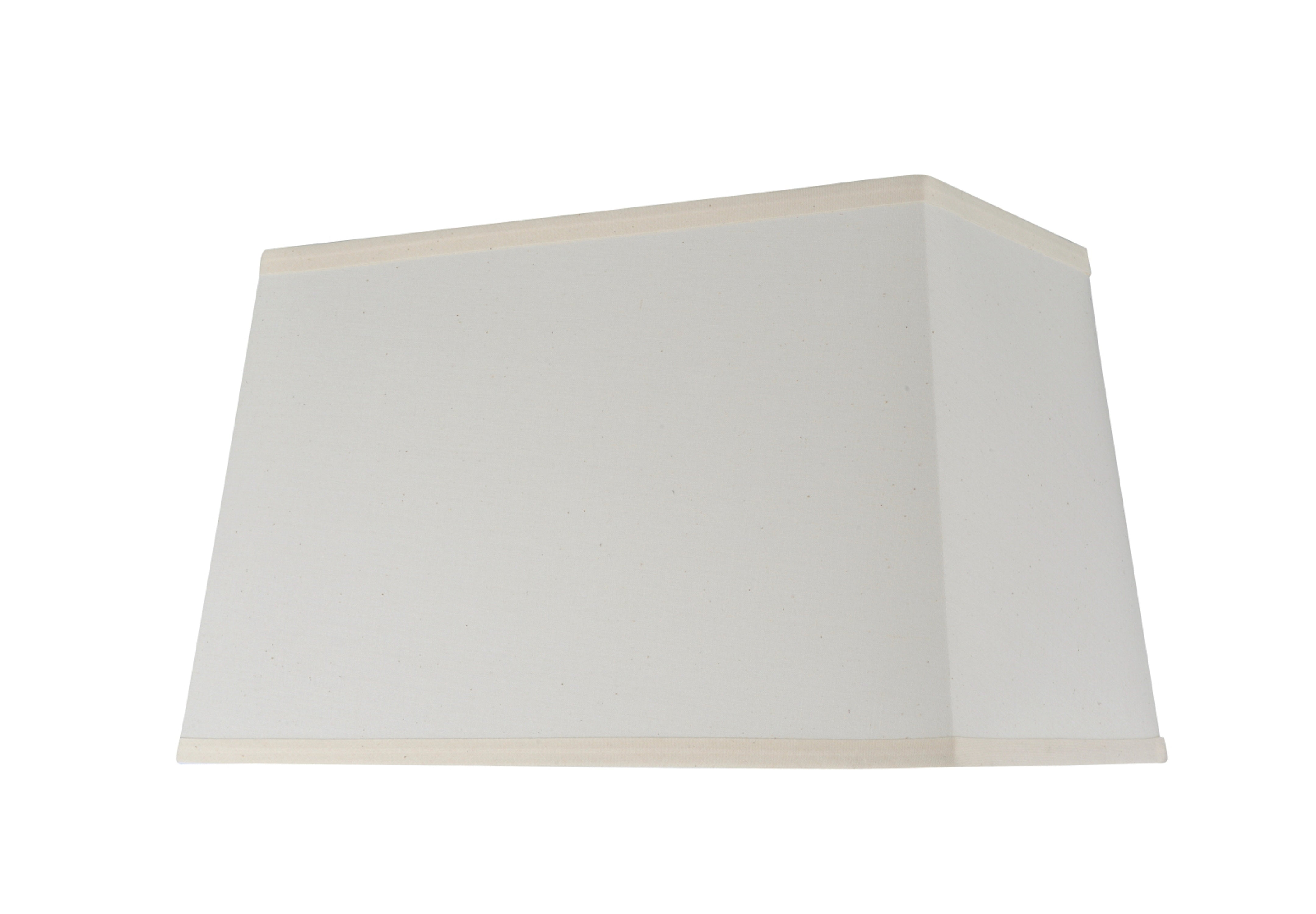 Off-White Cotton Rectangular Spider Lamp Shade, 16"