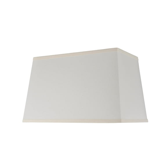 Aspen Creative 36021 Transitional Rectangle Hardback Shape Spider Construction Lamp Shade in Off White, 10" + 16" wide, (8" + 14") x (10" + 16") x 10"