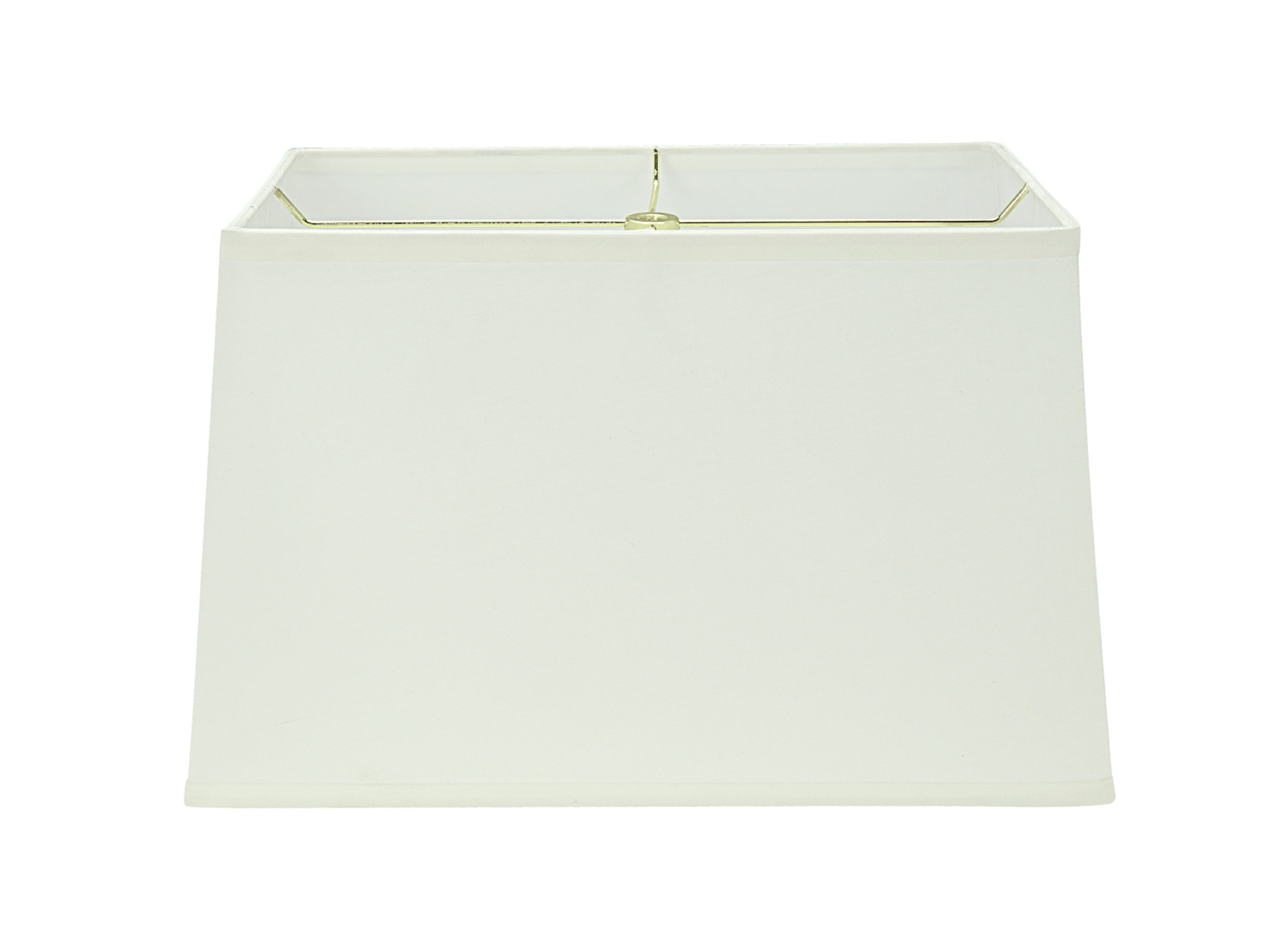 Aspen Creative 36023 Transitional Rectangle Hardback Shape Spider Construction Lamp Shade in Off White, 10" + 16" wide, (8" + 14") x (10" + 16")&nbsp; x 10"
