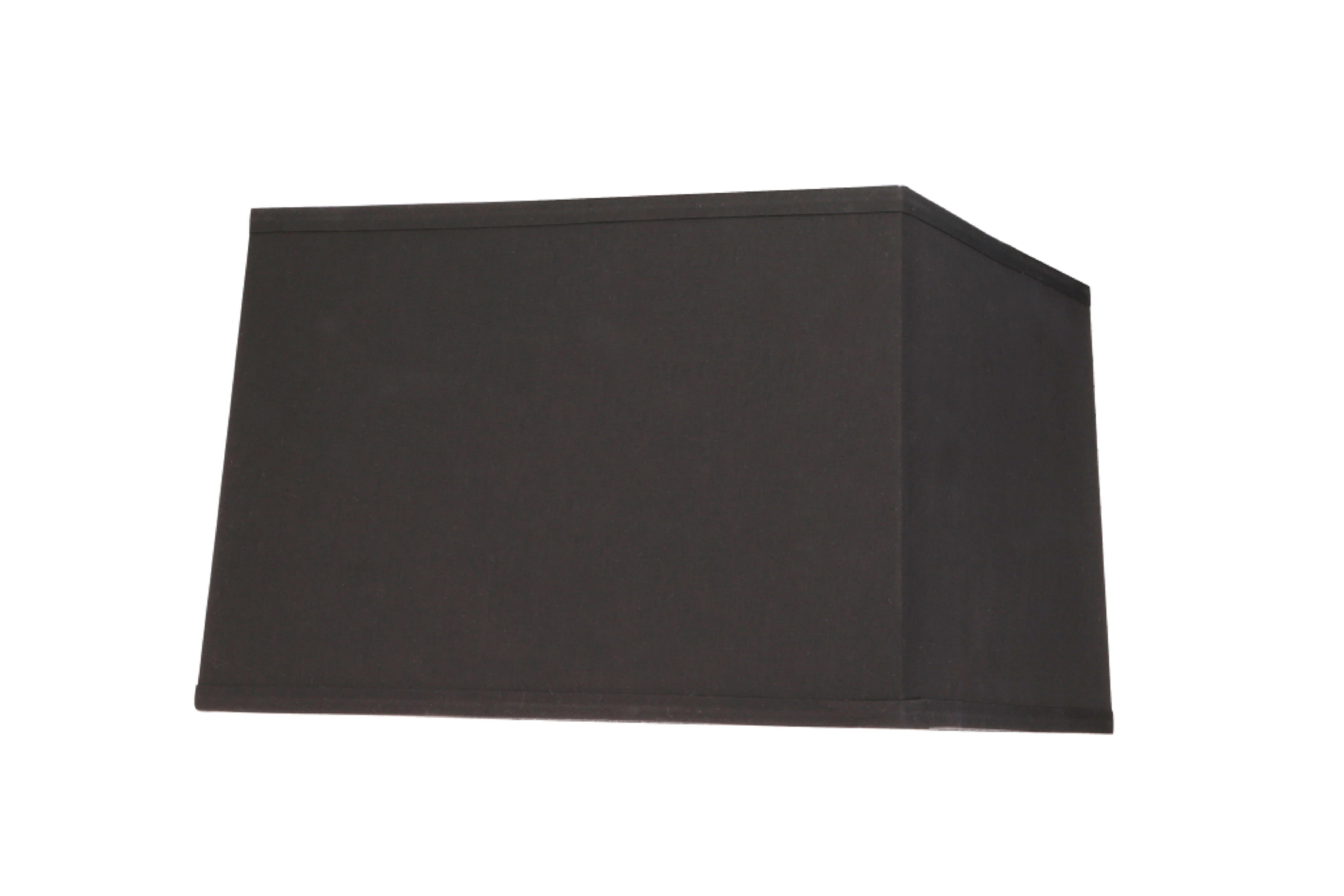 Aspen Creative 36101 Transitional Square Hardback Shaped Spider Construction Lamp Shade in Black, 14" + 14" wide (13" + 13") x (14" + 14") x 9 1/2"