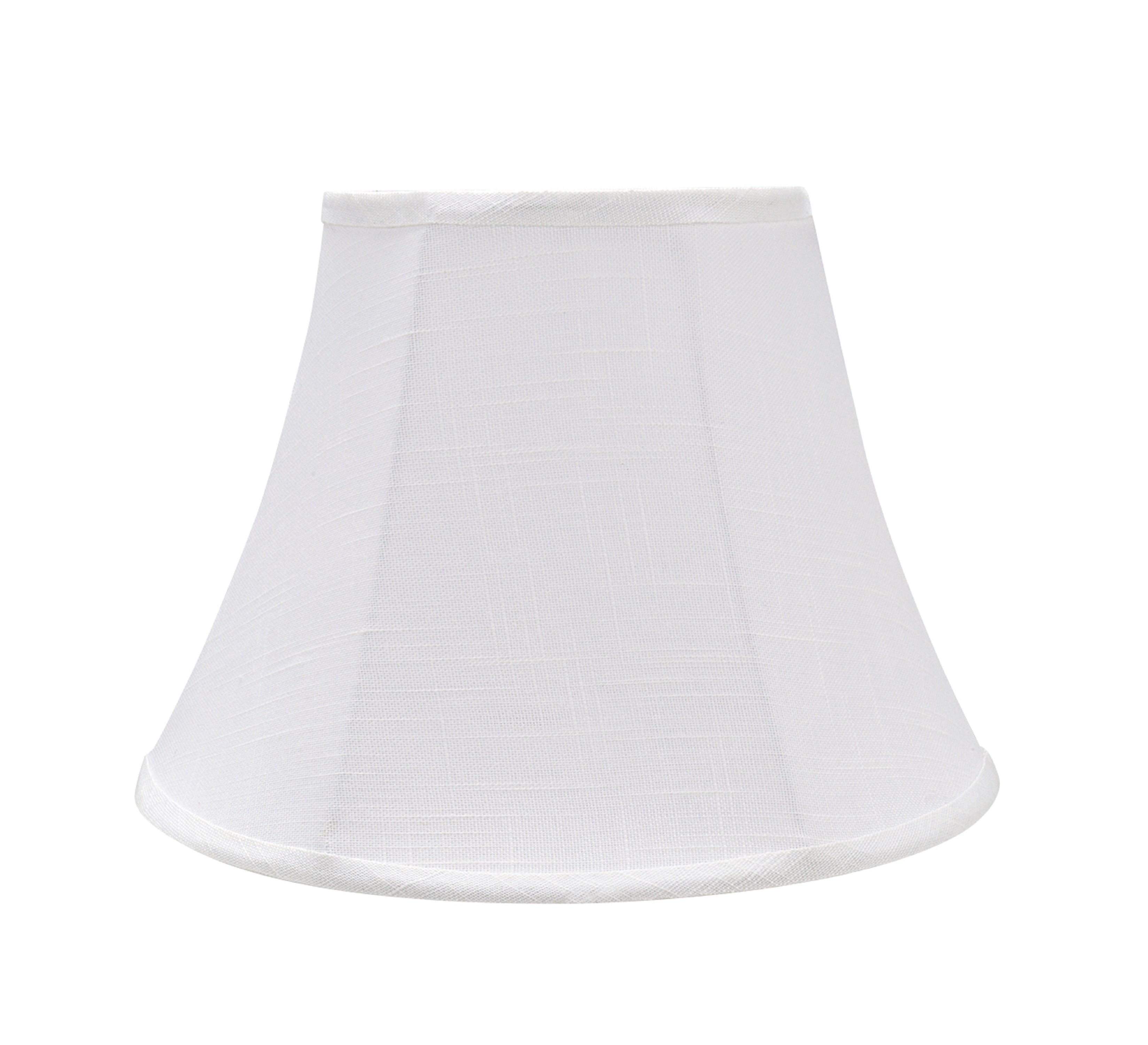 Aspen Creative 38002 Transitional Bell Shaped Collapsible Spider Construction Lamp Shade in Off-White, 13" wide (7" x 13" x 9-1/2")