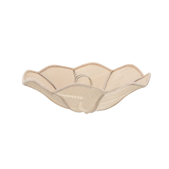 Aspen Creative 39005 Ceiling Clip-on Lamp Shade (1 Pack), Transitional Design in Yellowish Brown, 13" diameter (13" x 5")
