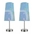 thumbnail image 1 of Aspen Creative 40084-5, 2-Pack Set - One-Light Candlestick Table Lamp, Contemporary Design in Satin Nickel, 14 1/4" High, 1 of 7
