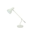 thumbnail image 1 of Aspen Creative 40099-1, 22 1/2" High Modern Metal Desk Lamp, Milky Ivory Finish with Metal Lamp Shade, 26 1/4" wide, 1 of 2