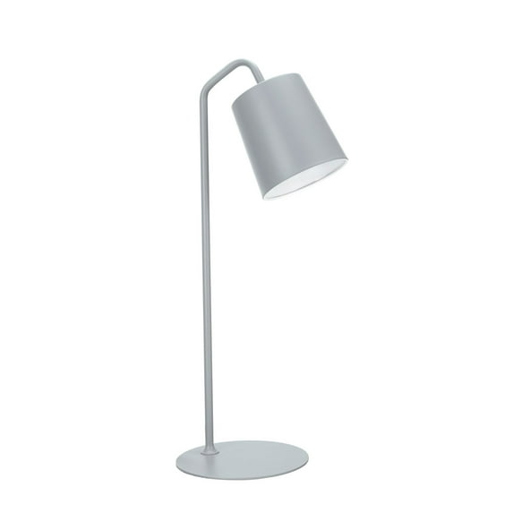 Aspen Creative 40100-3, 23" High Modern Metal Desk Lamp, Milky Grey Finish with Metal Lamp Shade, 7 1/2" wide
